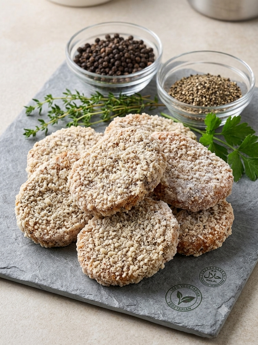 Vegan Black Pepper Soy Chops黑胡椒香酥排