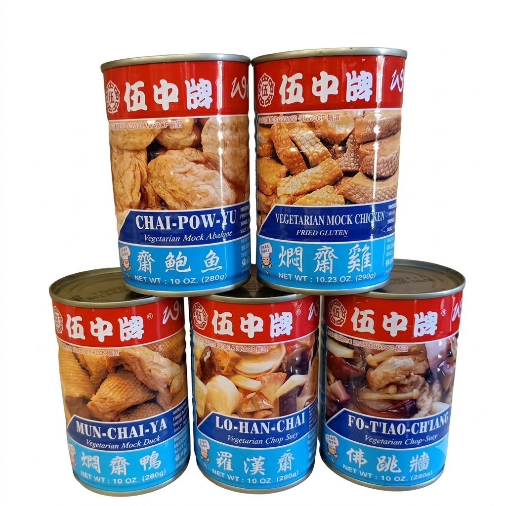 WU CHUNGN Vegetarian Canned Series 伍中素食罐頭系列