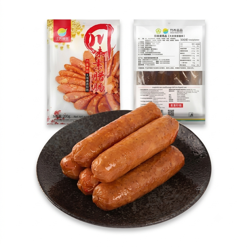 Vegan Smoked Sausage (Szechuan)川味素腊肠